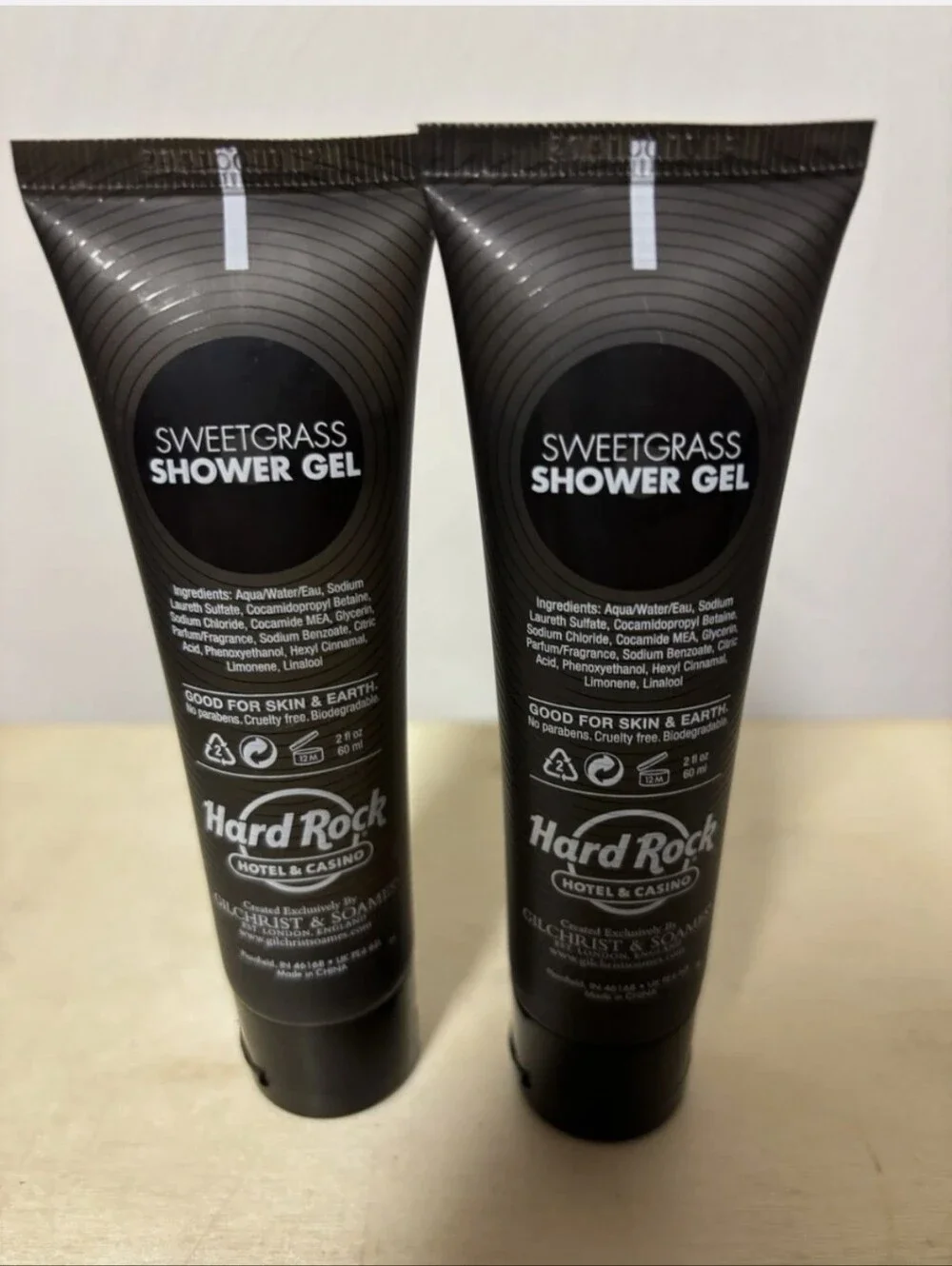 NWT 2 Hard Rock Hotel Sweetgrass Shower Spa Gel
